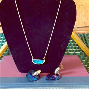 Necklace and earrings set Paua shell